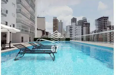 Apartamento com 3 dorm em praia grande - aviação com área de lazer completissima