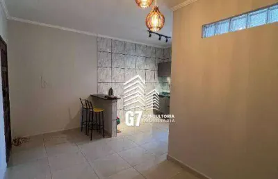 Oportunidade na praia grande – bairro boqueirão - kit dividida em 1 dormitorio, sala, cozinha e banheiro