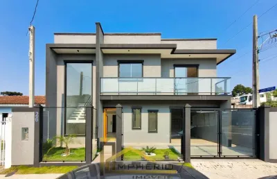 Casa de 3 quartos com suíte e 2 salas no umbará, curitiba-pr: 196m², 3 banheiros, 2 vagas de garagem!