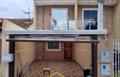 Sobrado à venda em curitiba-pr, bairro cidade industrial, 2 quartos, 1 sala, 2 banheiros, 1 vaga de garagem, 76m².