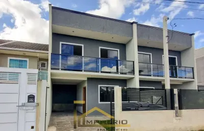 Casa à venda em curitiba-pr, cidade industrial: 3 quartos, 1 sala, 2 banheiros, 1 vaga de garagem, 106m² de área.