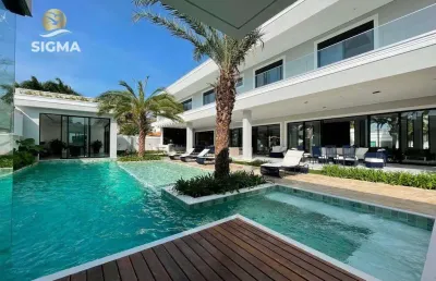 Casa com 7 suítes à venda, 800 m² por r$ 14.000.000 - jardim acapulco - guarujá/sp.
