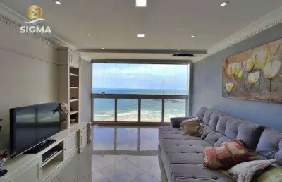 Apartamento com 4 quartos sendo 3 suítes à venda na praia das pitangueiras, guarujá/sp.