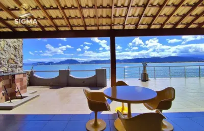 Casa com 3 dormitórios à venda, 321 m² por r$ 6.000.000,00 - península - guarujá/sp