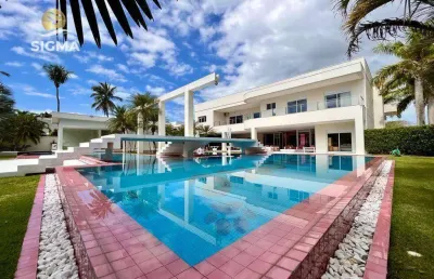 Casa de luxo com 8 suítes - área de lazer com piscina, sauna, churrasqueira e jardim - 6 vagas - jardim acapulco -guarujá/sp.