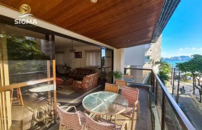 Apartamento com 4 quartos à venda na praia das pitangueiras, guarujá/sp.