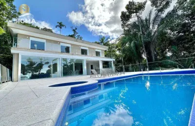 Casa com 4 dormitórios à venda, 800 m² por r$ 9.000.000,00 - sitio são pedro - guarujá/sp