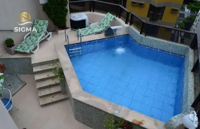 Cobertura com 3 quartos sendo 2 suítes à venda, enseada, guarujá.