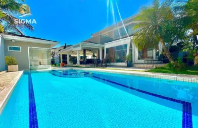 Alto padrão - casa à venda com 4 suítes - lazer completo - 4 vagas - jardim acapulco - guarujá/sp