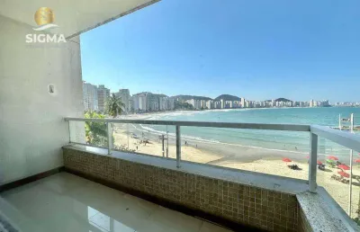 Frente mar - apartamento à venda na praia das  astúrias, guarujá/sp.