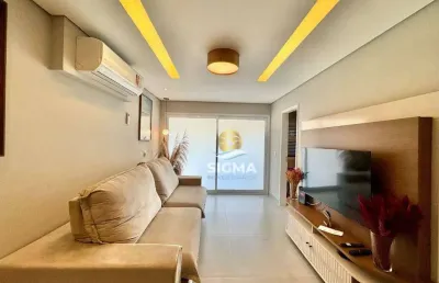 Apartamento com 2 dormitórios à venda, 70 m² por r$ 590.000,00 - pitangueiras - guarujá/sp