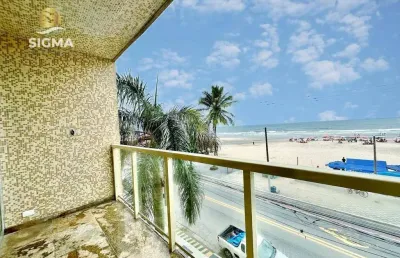 Frente mar - apartamento com 2 quartos à venda, praia das pitangueiras, guarujá.
