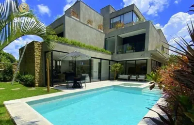 Casa nova de alto padrão na riviera de são lourenço com 7 suítes - lazer e 6 vagas de garagem.