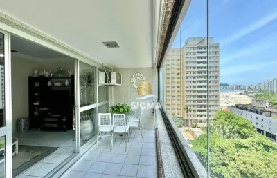 Apartamento com 3 dormitórios à venda, 115 m² por r$ 650.000,00 - pitangueiras - guarujá/sp