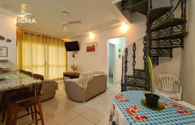 Perto da praia - cobertura à venda com 2 dormitórios - 1 vaga - enseada - guarujá/sp
