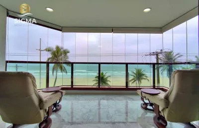Frente mar - apartamento à venda com 4 dormitórios - condomínio com lazer - 2 vagas - pitangueiras - guarujá/sp