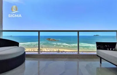 Apartamento com 3 dormitórios sendo 1 suíte à venda, 155 m² por r$ 1.800.000 - pitangueiras - guarujá/sp