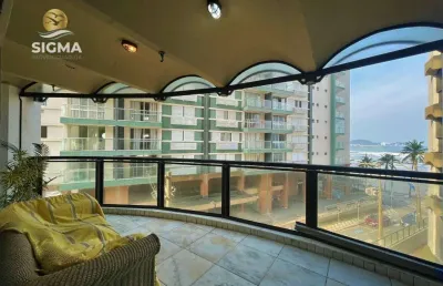 Frente mar - apartamento à venda com 3 suítes - condomínio com lazer - 2 vagas - jardim astúrias - guarujá/sp