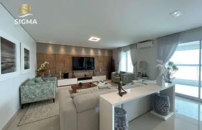Apartamento alto padrão de frente para o mar com 3 suítes em prédio com lazer e 3 vagas - praia da enseada, guarujá.