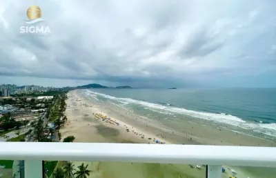 Cobertura alto padrão de frente para o mar com 5 suítes, lazer e 4 vagas - praia da enseada, guarujá.