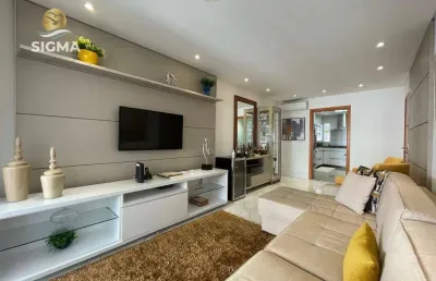 Perto da praia: apartamento reformado com 3 suítes e varanda gourmet  em prédio com lazer e 2 vagas - pitangueiras - guarujá/sp.