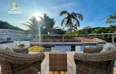 Casa com 5 dormitórios à venda, 220 m² por r$ 1.800.000,00 - pernambuco ii - guarujá/sp