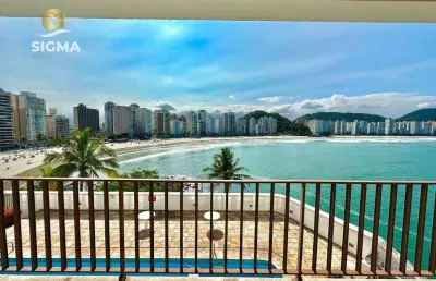 Frente mar - apartamento à venda com 2 quartos - lazer completo - 2 vagas - jardim astúrias - guarujá/sp
