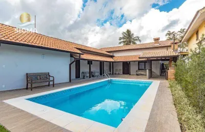 Alto padrão - casa à venda com 4 suítes - piscina e churrasqueira - 4 vagas - jardim acapulco - guarujá/sp