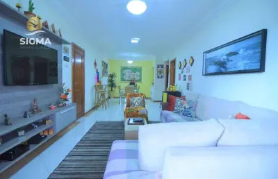 Apartamento na praia, vista mar, 3 suítes, lazer, 2 vagas, tombo, guarujá.