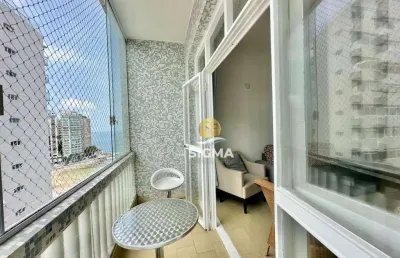 Apartamento com 2 dormitórios à venda, 104 m² por r$ 460.000,00 - pitangueiras - guarujá/sp