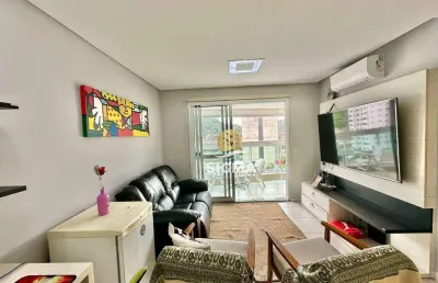 Apartamento com 2 dormitórios à venda, 80 m² por r$ 750.000,00 - pitangueiras - guarujá/sp