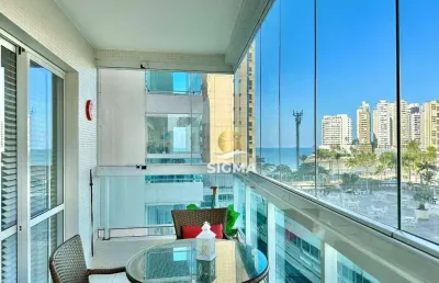 Apartamento com 2 quartos sendo 1 suíte à venda na praia das astúrias - guarujá/sp.