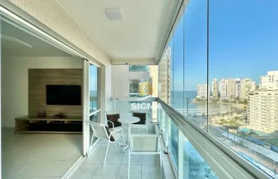 Vista mar - apartamento com 2 quartos sendo 1 suíte à venda na praia das astúrias - guarujá/sp.