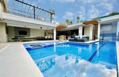 Casa com 5 dormitórios à venda, 400 m² por r$ 5.500.000,00 - jardim acapulco - guarujá/sp
