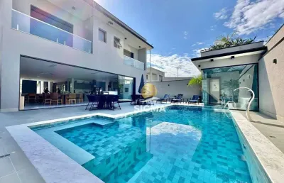 Casa com 6 dormitórios à venda, 450 m² por r$ 5.900.000,00 - jardim acapulco - guarujá/sp