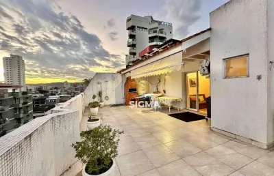Cobertura com 3 dormitórios  sendo 1 suíte à venda, 215 m² por r$ 550.000 - enseada - guarujá/sp