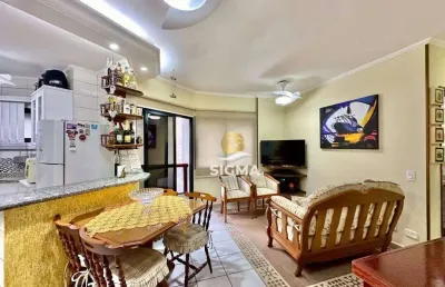Apartamento com 2 dormitórios à venda, 75 m² por r$ 600.000 - praia das astúrias - guarujá/sp