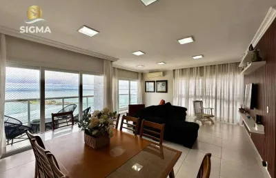 Apartamento com 3 suítes  à venda na praia das pitangueiras, guarujá.