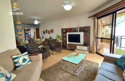 Apartamento com 3 quartos sendo 2 suítes à venda na praia das pitangueiras, guarujá/sp.