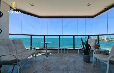 Apartamento com 3 dormitórios à venda, 200 m² por r$ 3.200.000,00 - pitangueiras - guarujá/sp