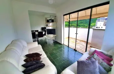 Cobertura com 3 quartos sendo 1 suíte à venda na praia do tombo - guarujá/sp.