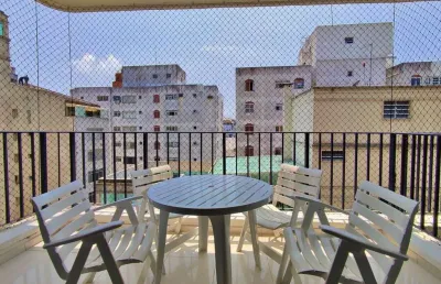 Apartamento com 3 dormitórios à venda, 120 m² por r$ 800.000,00 - pitangueiras - guarujá/sp