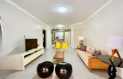 Apartamento com 3 quartos sendo 1 suíte à venda na praia das pitangueiras - guarujá/sp.