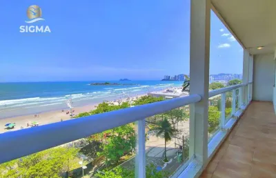 Apartamento com 4 dormitórios à venda na praia das pitangueiras, guarujá/sp.