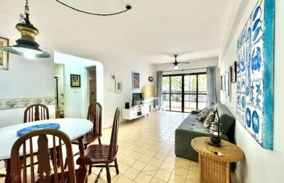 Apartamento com 2 dormitórios à venda, 80 m² - jardim astúrias - guarujá/sp