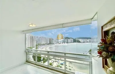Frente mar - apartamento com 3 quartos sendo 2 suítes à venda na praia das astúrias - guarujá/sp.