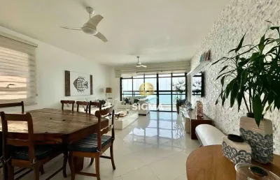 Frente mar - apartamento com 4 quartos sendo 3 suítes à venda, 175 m² por r$ 2.000.000 - jardim astúrias - guarujá/sp.