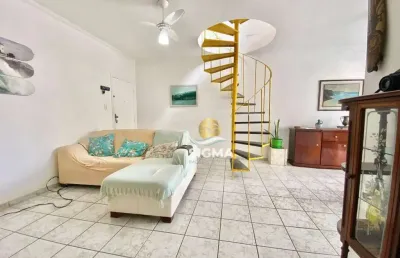 Cobertura à venda, 105 m² por r$ 425.000,00 - jardim astúrias - guarujá/sp
