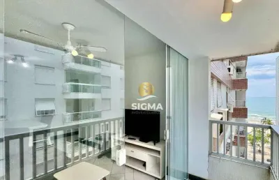 Apartamento com 2 dormitórios à venda, 80 m² por r$ 550.000,00 - pitangueiras - guarujá/sp