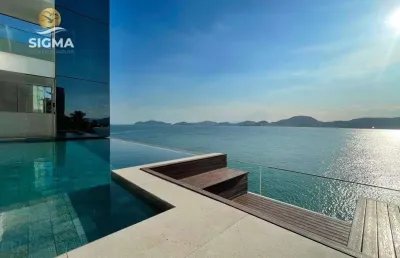 Casa com 6 suítes à venda no condomínio península - guarujá/sp.